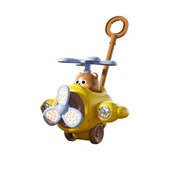 萌吉码 可爱趣味萌熊 手推学步玩具