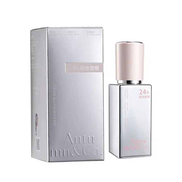 秋蔻 多效遮瑕柔光定妆精华粉底液 持久自然防水彩妆