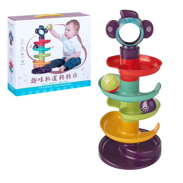 萌吉码 滑道转转乐 思维训练玩具