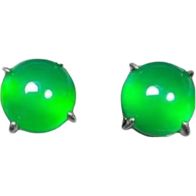 识恩 简约精致轻奢复古国风气质优雅小众清冷高级感温婉细腻#好运 玉髓 耳钉 男女同款情侣款