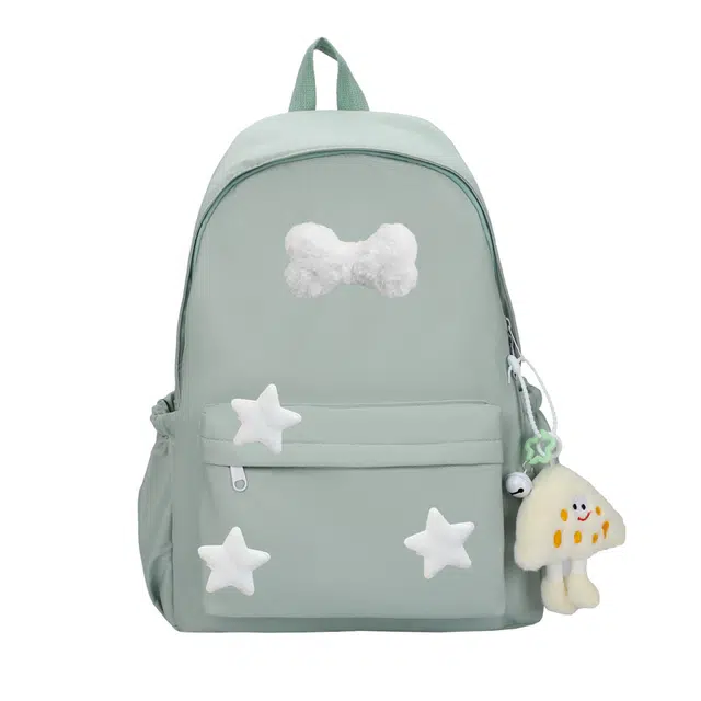 森马 高颜值学生简约百搭设计感 牛津布 书包背包双肩包 女款 多色