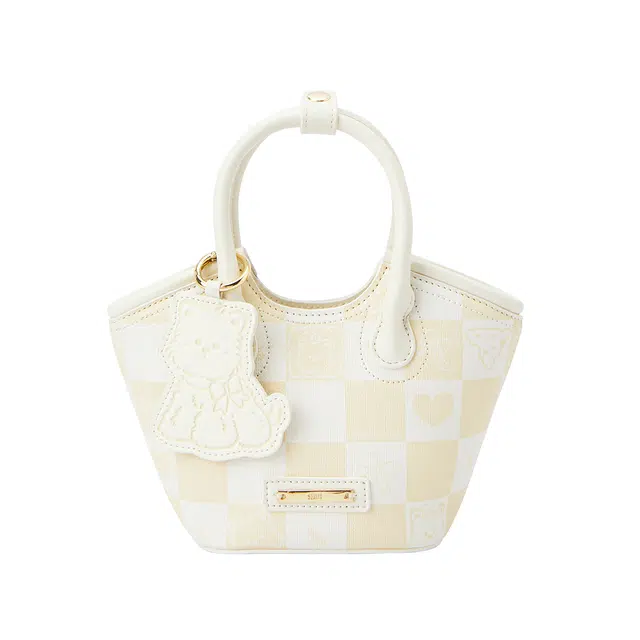 森马 格子可爱时尚潮流洋气 合成革 手提包 常规 女款 多色