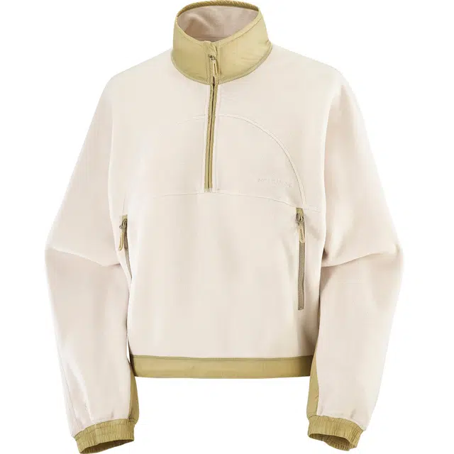 SALOMON Womens Half Zip Midlayer CHROMA CROPPED