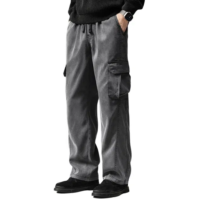 贵色 美式高端休闲直筒百搭潮流运动长裤工装裤 男女同款