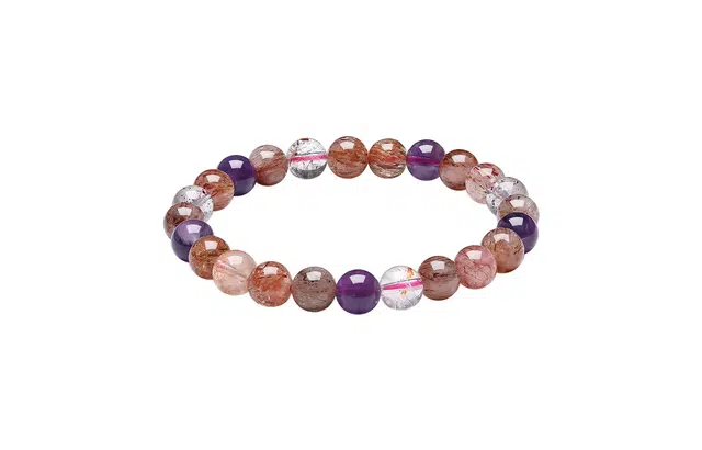 周六福 紫晶超七晶 招财进宝平安喜乐手饰#好运 紫水晶 手串 男女同款情侣款