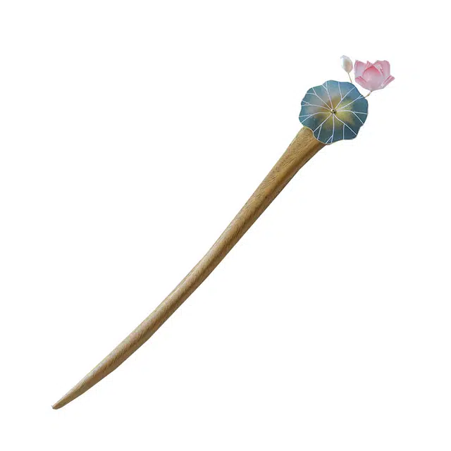 聆听花开 新中式复古民族风 小众设计简约 树脂 发簪 女款