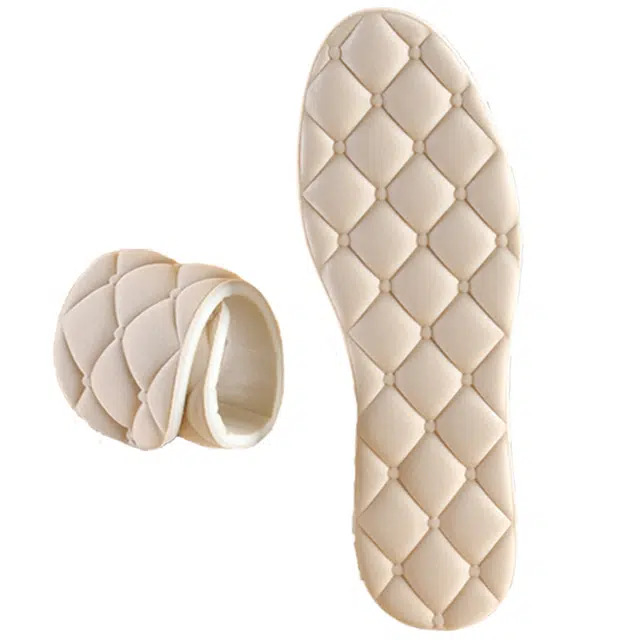 军训站军姿专用 足印部落 软弹舒适  久站不累脚 运动缓震适配李宁阿迪达斯 双面平板布 中药棉 高密度水青棉 鞋垫 男女同款情侣款