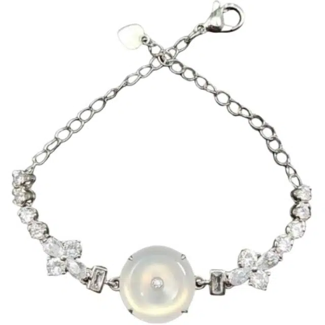 识恩 精致简约时尚优雅#好运 玉髓 手链 女款