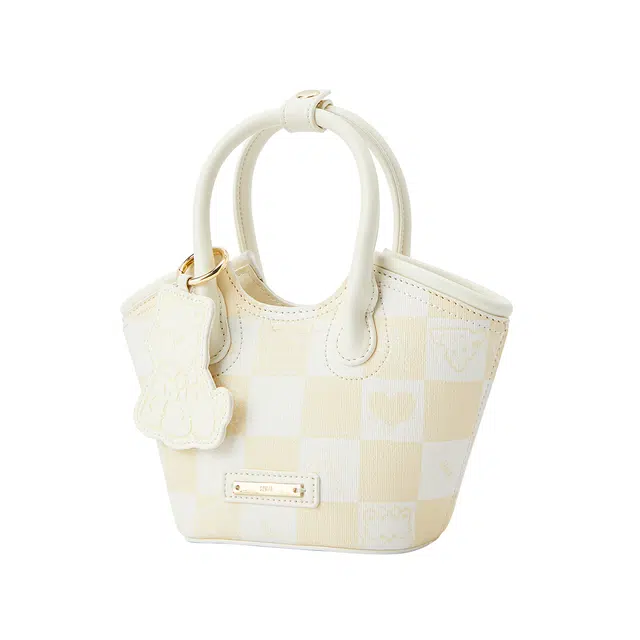 森马 格子可爱时尚潮流洋气 合成革 手提包 常规 女款 多色