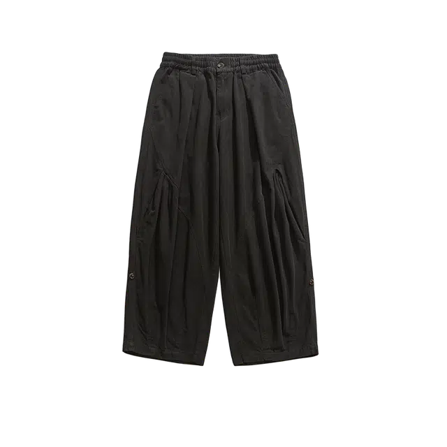 奇迹街区 潮牌日系直筒裤复古宽松高街阔腿工装休闲裤 男女同款