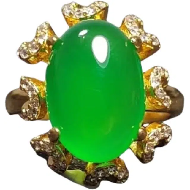 识恩 设计师款 简约 新中式 表白 甜蜜 简约 精致 轻奢 复古 国风 气质 优雅 高级感#好运 玉髓 戒指 女款