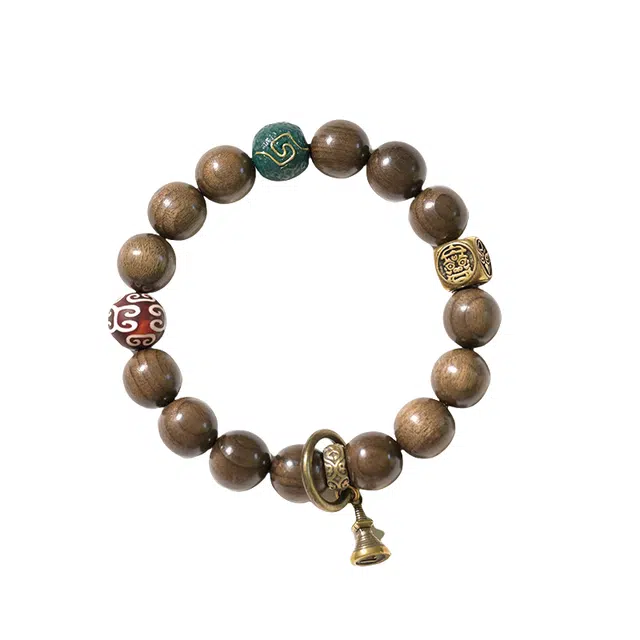 子婳 招财纳福转运好运连连佛珠念珠文玩盘玩小众简约百搭 楠木 手串 男女同款情侣款