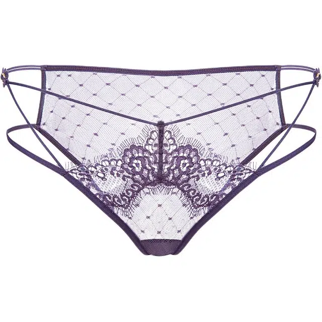 小甜崽 纯色镂空性感勾人三角内裤 女款