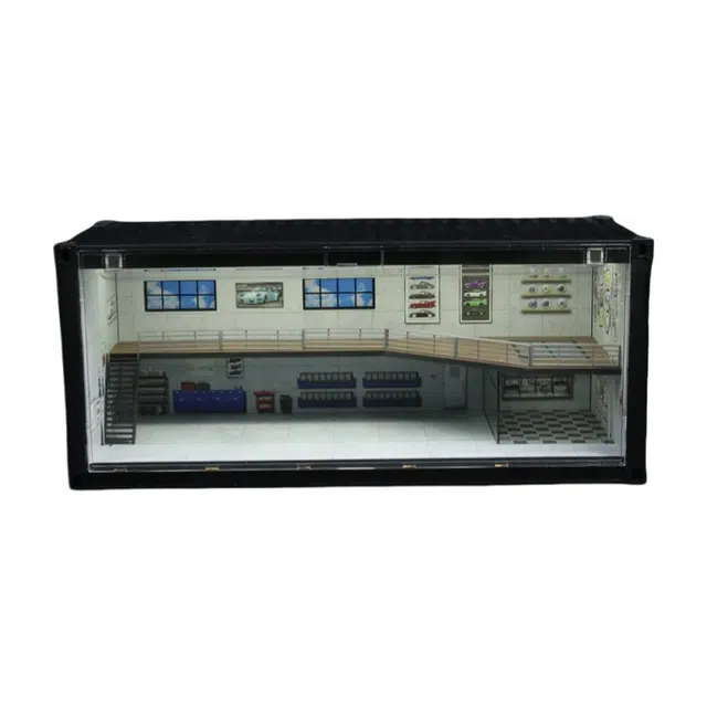 壹号站台 非合金 集装箱 维修店场景两款 建筑模型