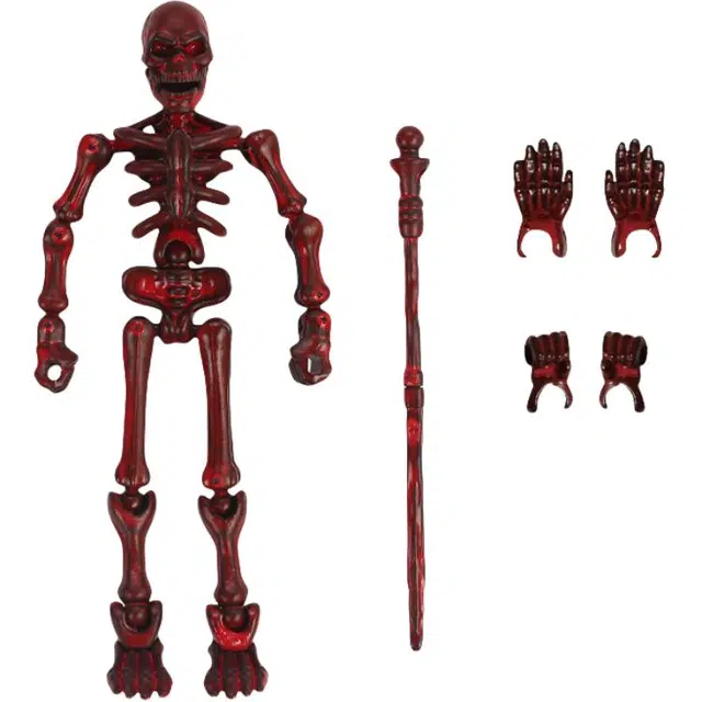 万童乐 骷髅头人偶骨节关节立体可动磁吸骷髅人恶搞 拼装创意整蛊玩具