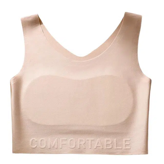 慕梵度 无痕聚拢大胸显小全罩杯薄款背心式舒适透气文胸 女款