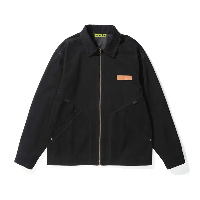 法文箱子 秋冬男士外套秋男百搭男装秋季潮流拼接翻领纯棉耐磨战术工装衣服夹克 男款