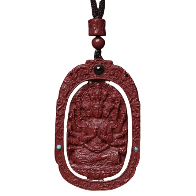 茂琼 时尚 简约 小众百搭高级感#好运 朱砂 项链 男女同款情侣款