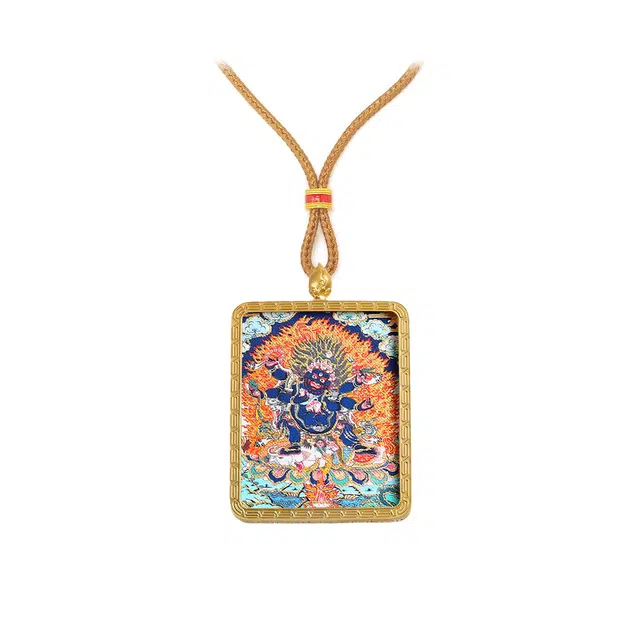 发财的风吹不停 玉临门 事业爆棚 升职加薪 高薪长伴 事业有成 平步青云唐卡复古民族风手工绳#好运 合金 项链 男女同款情侣款