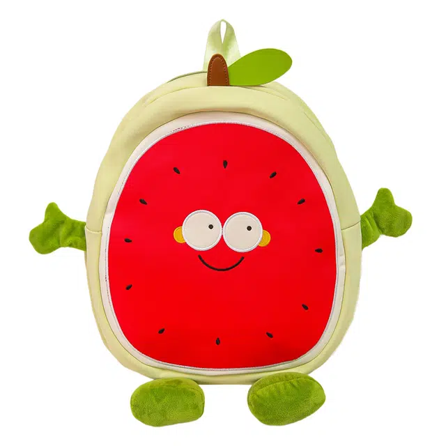 帕克熊 可爱苹果西瓜甜甜日常上课轻盈舒适书包 尼龙 双肩包 女款 多色