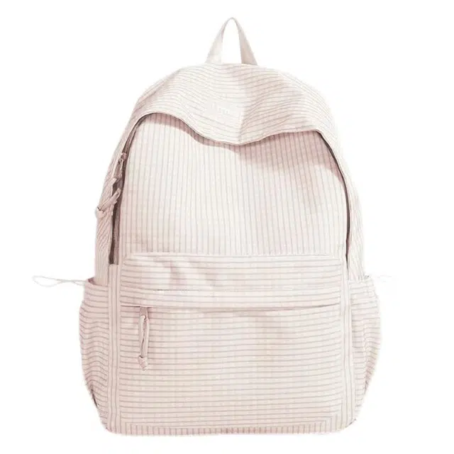 單倉 高颜值撞色格子设计学院风通勤百搭背包初高中大容量轻便耐磨书包 尼龙布 双肩包 常规 女款 粉色/黄色/紫色/绿色/蓝色/黑色