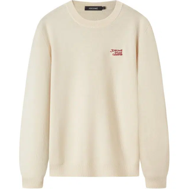 九牧王男裤专家 秋季净面高羊毛修身版舒适圆领时尚毛衣 男款