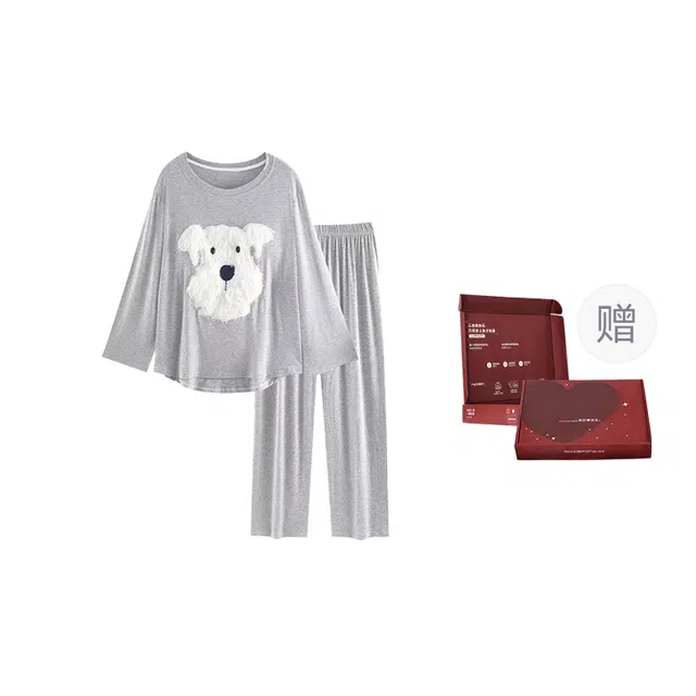 顶瓜瓜 家居休闲舒适简约款式服睡衣礼盒 女款