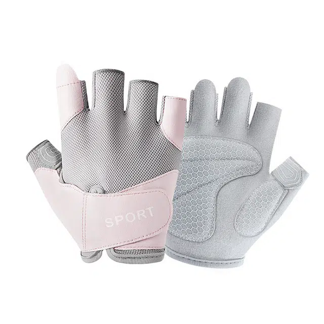 雅鹿优选 防滑防起茧 户外骑行减震训练 聚酯纤维 手套 女款