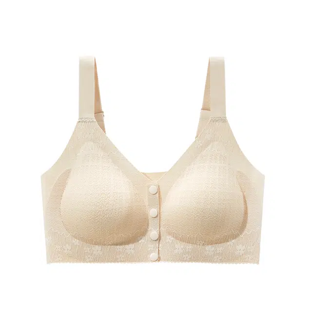 草本初色 无痕收副乳前扣内衣大码防下垂背心式胸罩中年无钢圈聚拢舒适无束缚文胸 女款