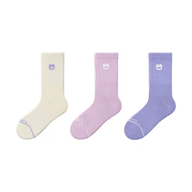 棉奇熊 抗菌防臭舒适袜子儿童款