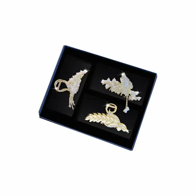 妖娆猫 高端后脑勺质通勤造型感 合金 发夹 女款