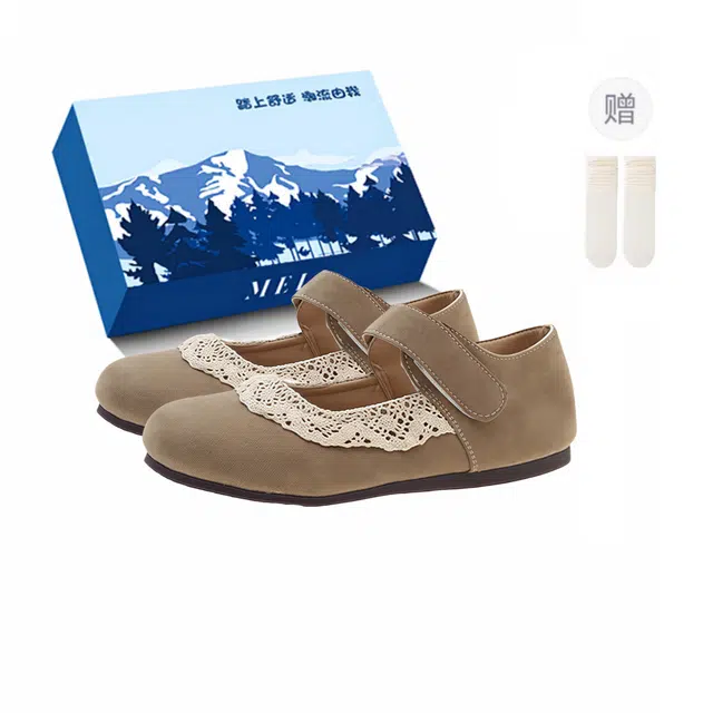 小鹿米利 平底复古法式软底百搭 玛丽珍鞋 女