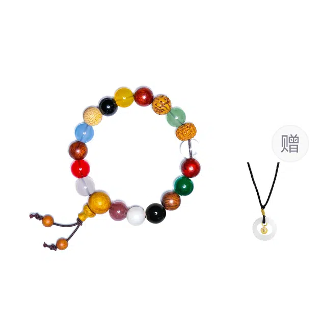 物㯖 国风十八籽新中式十二生肖本命年招财纳福转运珠轻奢高级感盘玩文玩佛珠财源广进平安喜乐木质念珠饰品 檀木 手串 男女同款情侣款