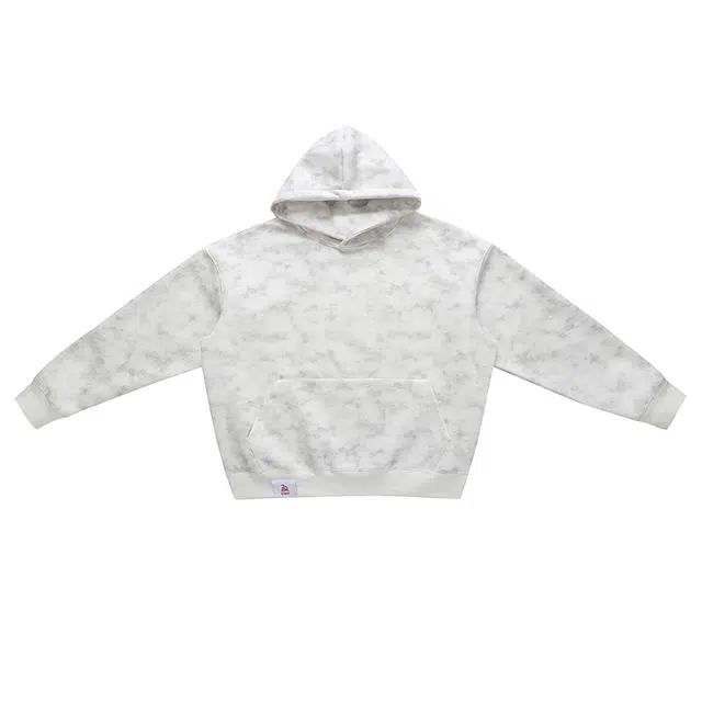 【dme】 秋季潮牌连帽重磅日系复古休闲百搭简约情侣日常街头户外运动扎染色块套头水洗港风宽松上衣长袖卫衣 男女同款