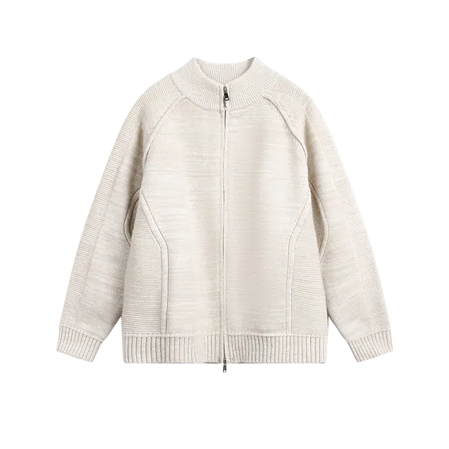 奇迹街区 复古简约潮牌宽松情侣线衫针织衫 男女同款