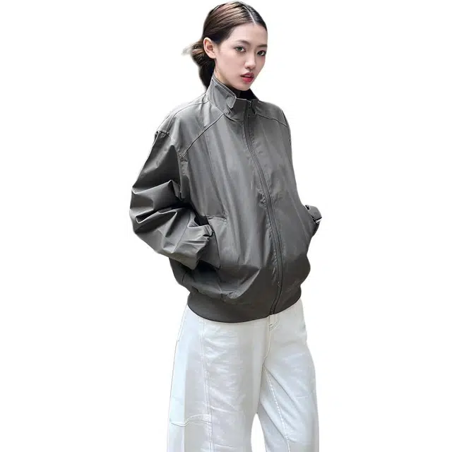 拓菲 美式高街户外三防立领潮牌解构外套秋季短款休闲棒球服夹克 男女同款