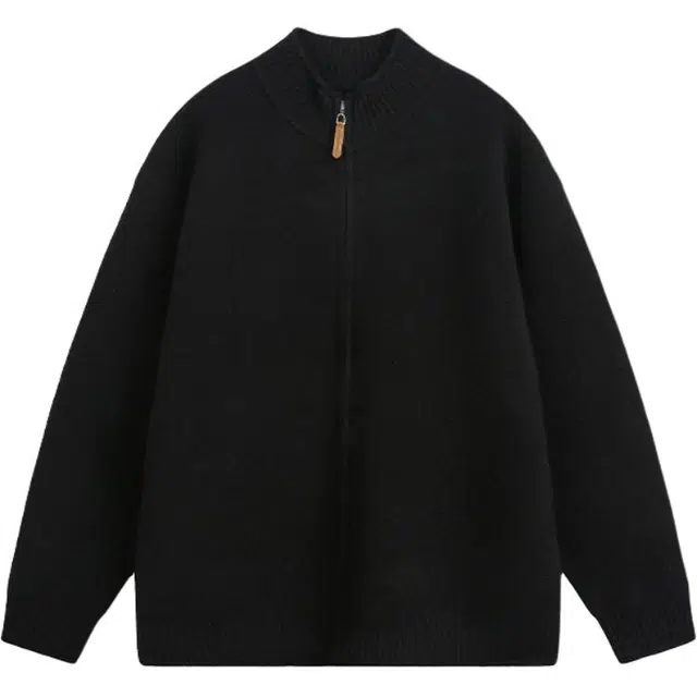 奇迹街区 复古简约潮牌宽松情侣线衫长袖针织衫 男女同款