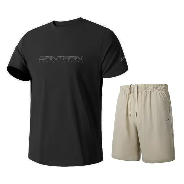 贵人鸟 美式跑步速干衣冰丝凉感篮球运动休闲透气百搭薄款套装 男款