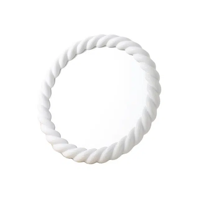 格安诺奶油风化妆镜可爱小仙女梳妆镜台式放桌面小镜子高清公主美妆镜化妆镜 台式镜