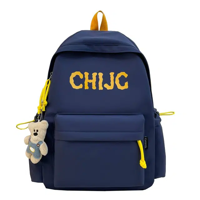 蔻蒂熊 大容量轻便百搭背包高颜值简约设计潮流风格 涤纶 双肩包 常规 青少年 白色/黑色/红色/黄色/蓝色