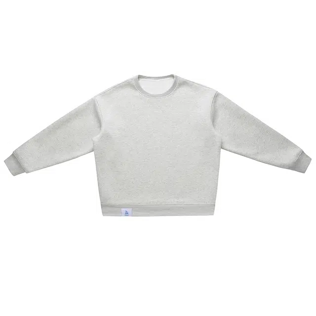 【dme】 秋季潮牌重磅日系复古休闲百搭简约情侣日常街头户外运动色块圆领套头水洗港风宽松上衣长袖卫衣 男女同款