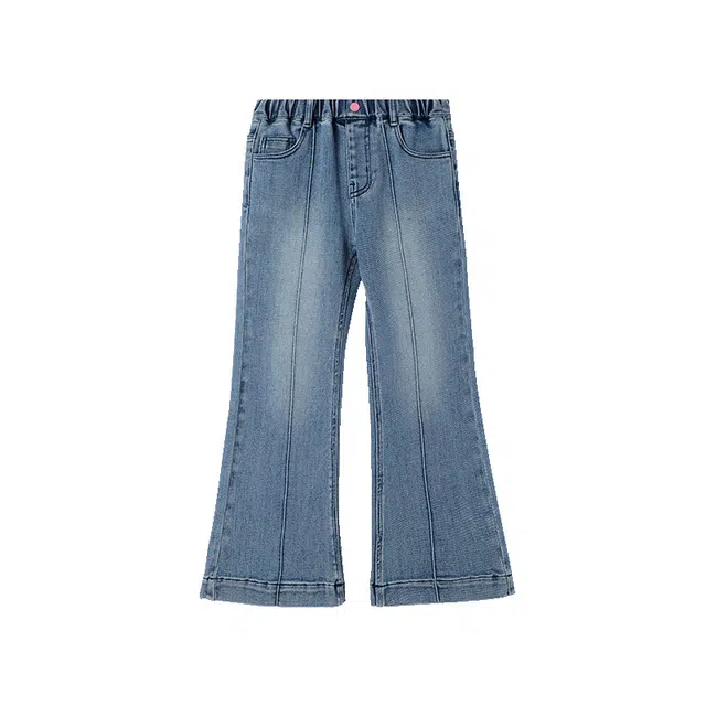 媛媛公主牛仔裤 春秋季长裤水洗舒适弹力显瘦洋气百搭时尚经典 儿童款