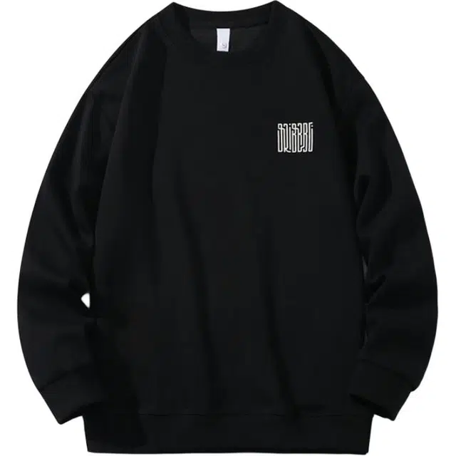 太子龍 复古重磅提花休闲圆领打底美式卫衣 男款