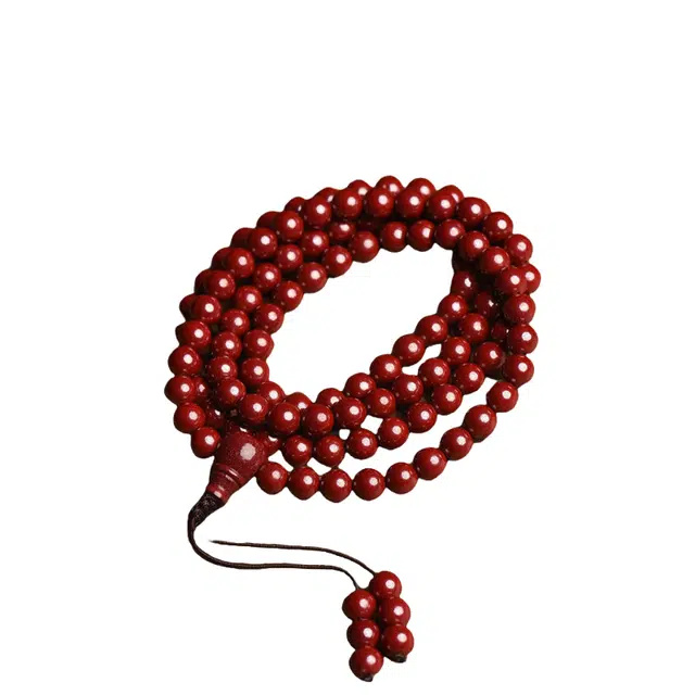 茂琼 原佛珠小众百搭高级感#好运 朱砂 手串 男女同款情侣款