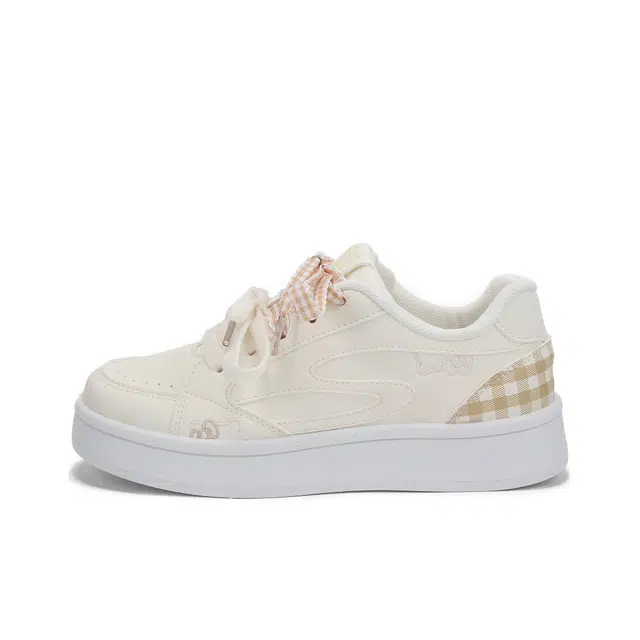 潮流学院风轻便厚底透气百搭 低帮 板鞋 女