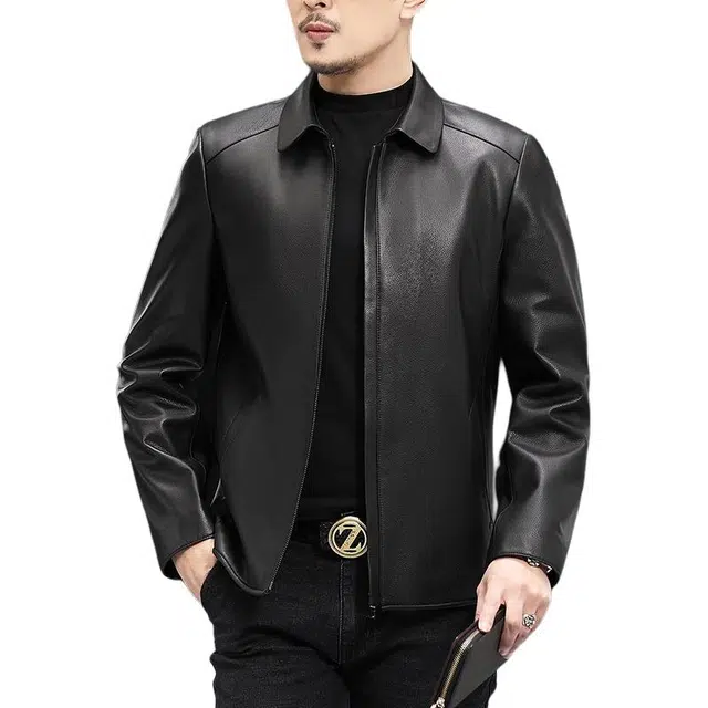 比利斯山羊 时尚休闲大气简约真皮皮衣 男女同款