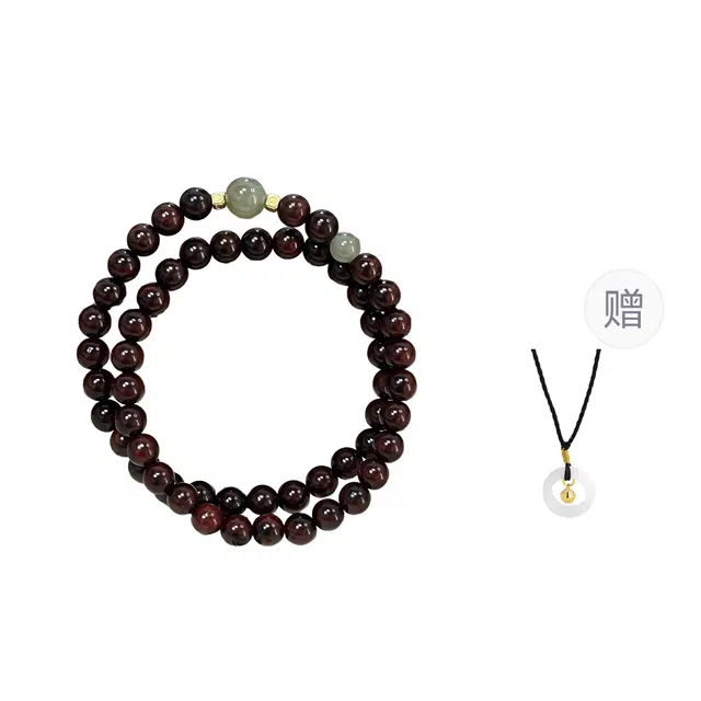 物㯖 国潮新中式八方来财诸事顺遂节节高升招财进宝复古禅意素雅风文艺风轻奢高级感#好运  紫檀属 手串 男女同款情侣款