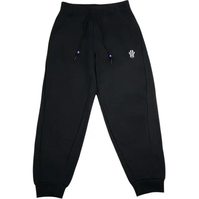 超级安踏 欧文系列 纯色透气中腰百搭束脚加绒针织运动裤 男女同款