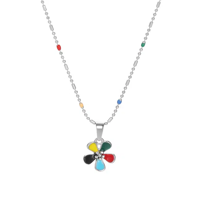 珂里 甜美小清新小众轻奢高级感花朵时尚气质通勤日常配饰 合金 项链 女款