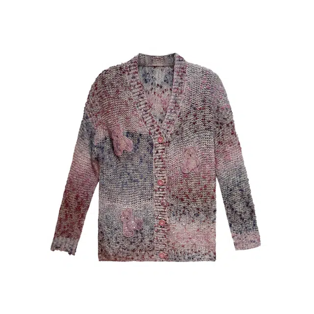 TCH Vintage Lazy Knit V-Neck Sweater